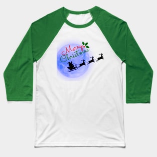 Merry Christmas - Santa Clause Baseball T-Shirt